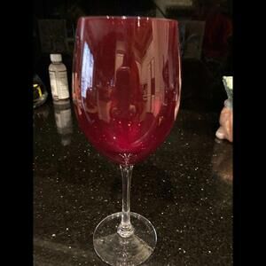 ✨Replacement  Approx. 9” TallCONTEMPORARY RED WINE STEMWARE GLASSES